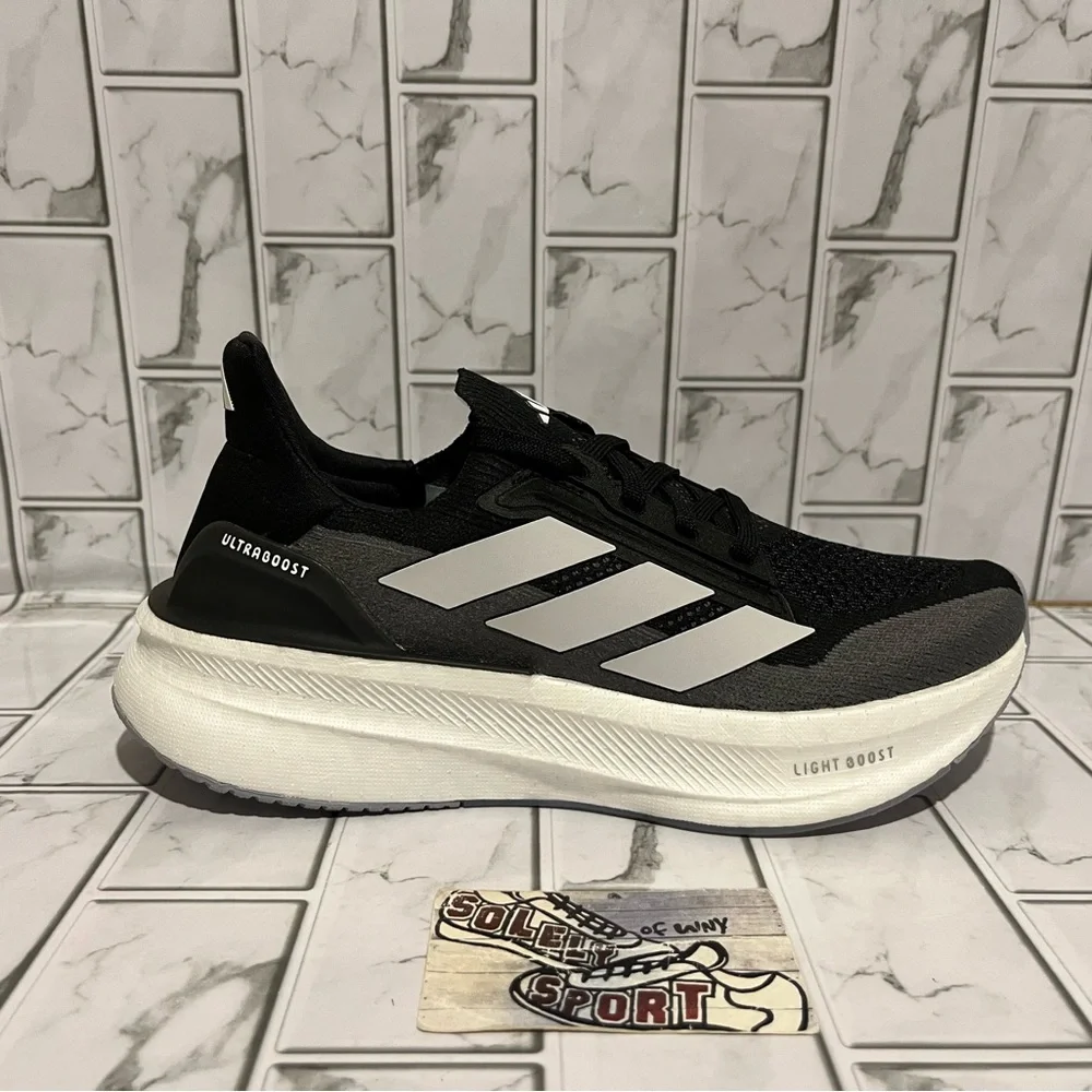 New Adidas Ultraboost 5X Ultra Boost Running Shoes Black Grey White Training